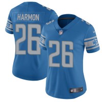 Nike Detroit Lions #26 Duron Harmon Blue Team Color Women's Stitched NFL Vapor Untouchable Limited Jersey
