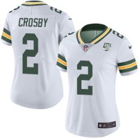 Nike Green Bay Packers #2 Mason Crosby White Women's 100th Season Stitched NFL Vapor Untouchable Limited Jersey