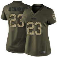 Nike Green Bay Packers #23 Jaire Alexander Green Women's Stitched NFL Limited 2015 Salute to Service Jersey