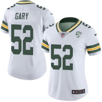 Nike Green Bay Packers #52 Rashan Gary White Women's 100th Season Stitched NFL Vapor Untouchable Limited Jersey