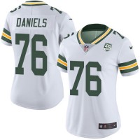 Nike Green Bay Packers #76 Mike Daniels White Women's 100th Season Stitched NFL Vapor Untouchable Limited Jersey