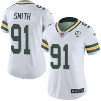 Nike Green Bay Packers #91 Preston Smith White Women's 100th Season Stitched NFL Vapor Untouchable Limited Jersey