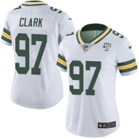 Nike Green Bay Packers #97 Kenny Clark White Women's 100th Season Stitched NFL Vapor Untouchable Limited Jersey