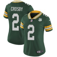 Nike Green Bay Packers #2 Mason Crosby Green Team Color Women's 100th Season Stitched NFL Vapor Untouchable Limited Jersey