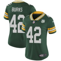 Nike Green Bay Packers #42 Oren Burks Green Team Color Women's 100th Season Stitched NFL Vapor Untouchable Limited Jersey