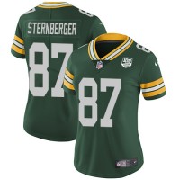 Nike Green Bay Packers #87 Jace Sternberger Green Team Color Women's 100th Season Stitched NFL Vapor Untouchable Limited Jersey