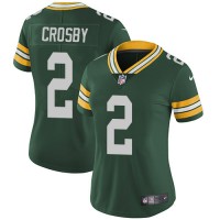 Nike Green Bay Packers #2 Mason Crosby Green Team Color Women's Stitched NFL Vapor Untouchable Limited Jersey