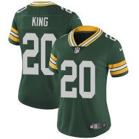 Nike Green Bay Packers #20 Kevin King Green Team Color Women's Stitched NFL Vapor Untouchable Limited Jersey
