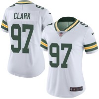 Nike Green Bay Packers #97 Kenny Clark White Women's Stitched NFL Vapor Untouchable Limited Jersey