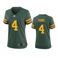 Green Bay Green Bay Packers #4 Brett Favre Women's Nike Alternate Game Player NFL Jersey - Green