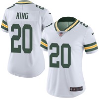 Nike Green Bay Packers #20 Kevin King White Women's Stitched NFL Vapor Untouchable Limited Jersey
