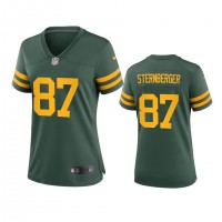 Green Bay Green Bay Packers #87 Jace Sternberger Women's Nike Alternate Game Player NFL Jersey - Green