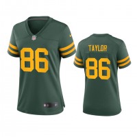 Green Bay Green Bay Packers #86 Malik Taylor Women's Nike Alternate Game Player NFL Jersey - Green