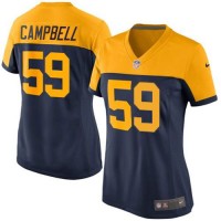 Nike Green Bay Packers #59 De'Vondre Campbell Navy Blue Alternate Women's Stitched NFL Vapor Untouchable Limited Jersey