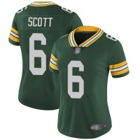 Nike Green Bay Packers #6 JK Scott Green Team Color Women's Stitched NFL Vapor Untouchable Limited Jersey