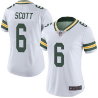 Nike Green Bay Packers #6 JK Scott White Women's Stitched NFL Vapor Untouchable Limited Jersey