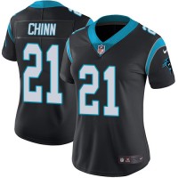 Nike Carolina Panthers #21 Jeremy Chinn Black Team Color Women's Stitched NFL Vapor Untouchable Limited Jersey