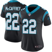 Nike Carolina Panthers #22 Christian McCaffrey Black Team Color Women's Stitched NFL Vapor Untouchable Limited Jersey