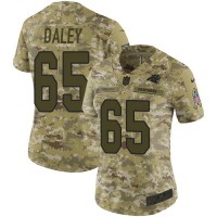 Nike Carolina Panthers #65 Dennis Daley Camo Women's Stitched NFL Limited 2018 Salute To Service Jersey