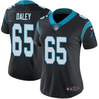 Nike Carolina Panthers #65 Dennis Daley Black Team Color Women's Stitched NFL Vapor Untouchable Limited Jersey