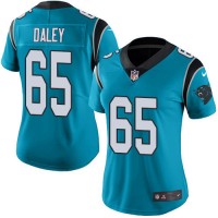 Nike Carolina Panthers #65 Dennis Daley Blue Women's Stitched NFL Limited Rush Jersey