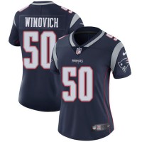 Nike New England Patriots #50 Chase Winovich Navy Blue Team Color Women's Stitched NFL Vapor Untouchable Limited Jersey