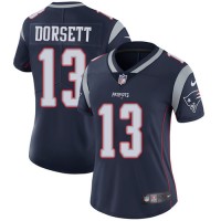 Nike New England Patriots #13 Phillip Dorsett Navy Blue Team Color Women's Stitched NFL Vapor Untouchable Limited Jersey