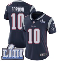 Nike New England Patriots #10 Josh Gordon Navy Blue Team Color Super Bowl LIII Bound Women's Stitched NFL Vapor Untouchable Limited Jersey