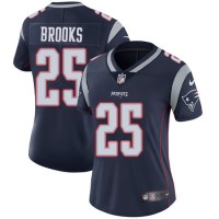 Nike New England Patriots #25 Terrence Brooks Navy Blue Team Color Women's Stitched NFL Vapor Untouchable Limited Jersey
