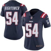 Nike New England Patriots #54 Dont'a Hightower Navy Blue Women's Stitched NFL Limited Rush Jersey