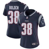 Nike New England Patriots #38 Brandon Bolden Navy Blue Team Color Women's Stitched NFL Vapor Untouchable Limited Jersey