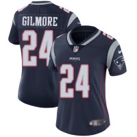 Nike New England Patriots #24 Stephon Gilmore Navy Blue Team Color Women's Stitched NFL Vapor Untouchable Limited Jersey