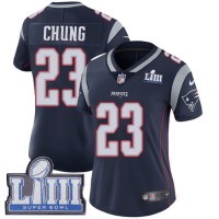 Nike New England Patriots #23 Patrick Chung Navy Blue Team Color Super Bowl LIII Bound Women's Stitched NFL Vapor Untouchable Limited Jersey