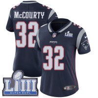 Nike New England Patriots #32 Devin McCourty Navy Blue Team Color Super Bowl LIII Bound Women's Stitched NFL Vapor Untouchable Limited Jersey
