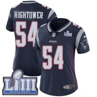 Nike New England Patriots #54 Dont'a Hightower Navy Blue Team Color Super Bowl LIII Bound Women's Stitched NFL Vapor Untouchable Limited Jersey