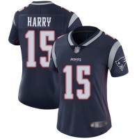 Nike New England Patriots #15 N'Keal Harry Navy Blue Team Color Women's Stitched NFL Vapor Untouchable Limited Jersey