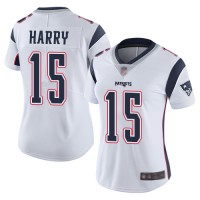 Nike New England Patriots #15 N'Keal Harry White Women's Stitched NFL Vapor Untouchable Limited Jersey