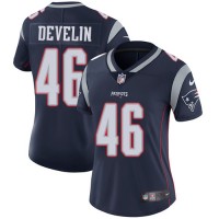 Nike New England Patriots #46 James Develin Navy Blue Team Color Women's Stitched NFL Vapor Untouchable Limited Jersey