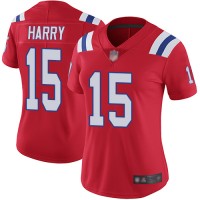 Nike New England Patriots #15 N'Keal Harry Red Alternate Women's Stitched NFL Vapor Untouchable Limited Jersey