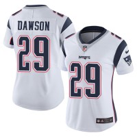 Nike New England Patriots #29 Duke Dawson White Women's Stitched NFL Vapor Untouchable Limited Jersey