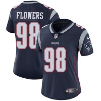 Nike New England Patriots #98 Trey Flowers Navy Blue Team Color Women's Stitched NFL Vapor Untouchable Limited Jersey