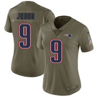Nike New England Patriots #9 Matt Judon Olive Women's Stitched NFL Limited 2017 Salute To Service Jersey