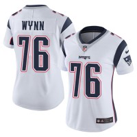 Nike New England Patriots #76 Isaiah Wynn White Women's Stitched NFL Vapor Untouchable Limited Jersey