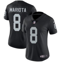Nike Las Vegas Raiders #8 Marcus Mariota Black Team Color Women's Stitched NFL Vapor Untouchable Limited Jersey