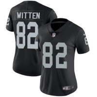 Nike Las Vegas Raiders #82 Jason Witten Black Team Color Women's Stitched NFL Vapor Untouchable Limited Jersey