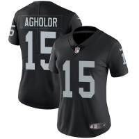 Nike Las Vegas Raiders #15 Nelson Agholor Black Team Color Women's Stitched NFL Vapor Untouchable Limited Jersey