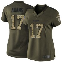 Nike Las Vegas Raiders #17 Davante Adams Green Women's Stitched NFL Limited 2015 Salute to Service Jersey