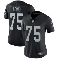 Nike Las Vegas Raiders #75 Howie Long Black Team Color Women's Stitched NFL Vapor Untouchable Limited Jersey