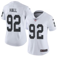Nike Las Vegas Raiders #92 P.J. Hall White Women's Stitched NFL Vapor Untouchable Limited Jersey