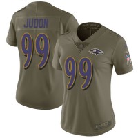 Nike Baltimore Ravens #99 Matthew Judon Olive Women's Stitched NFL Limited 2017 Salute To Service Jersey
